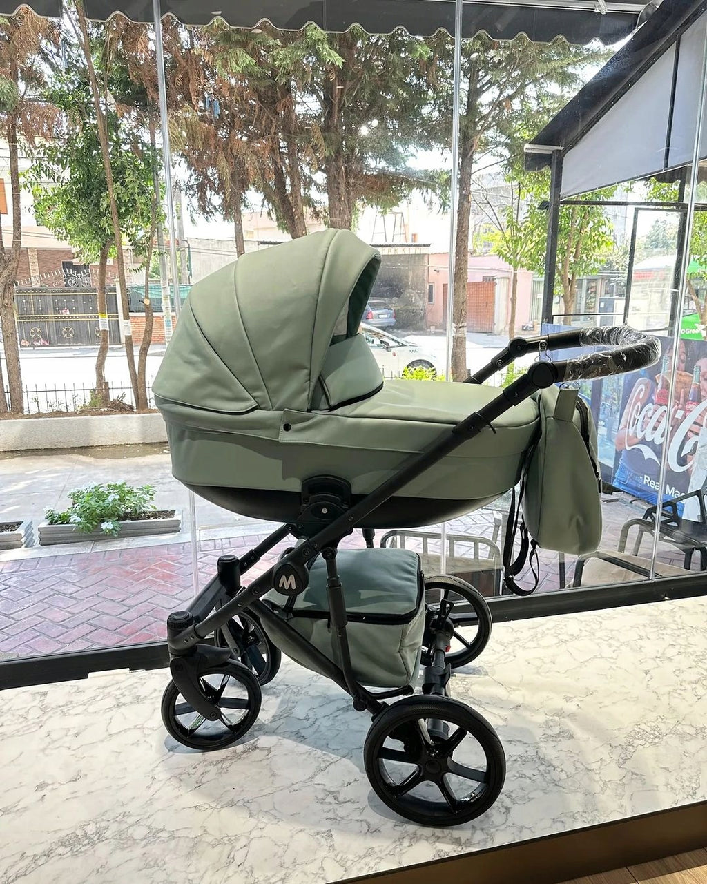 MOMMO Deluxe 3-in-1 Stroller – Mint – image 4