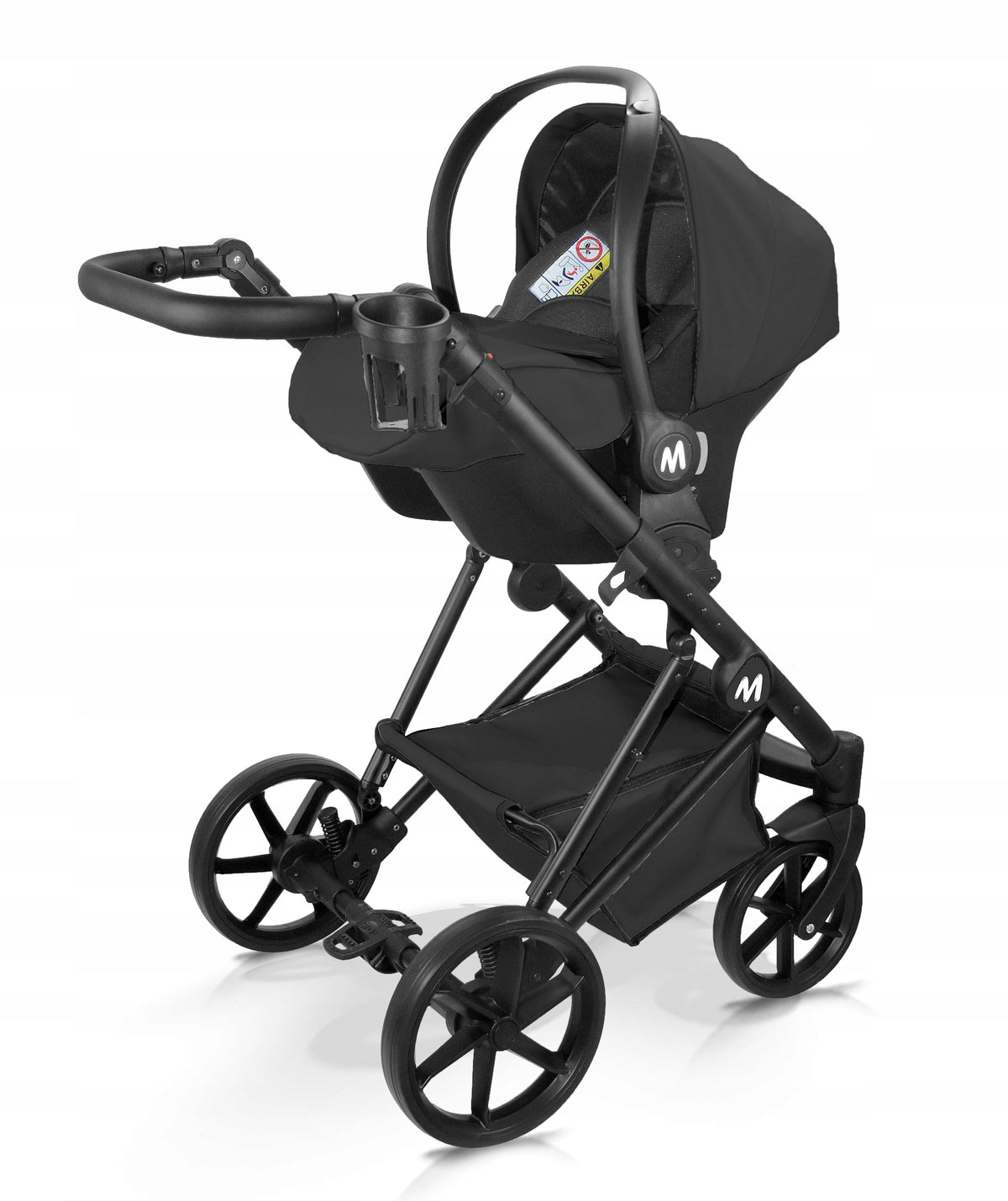 MOMMO Royal 3-in-1 Stroller – Black – image 12