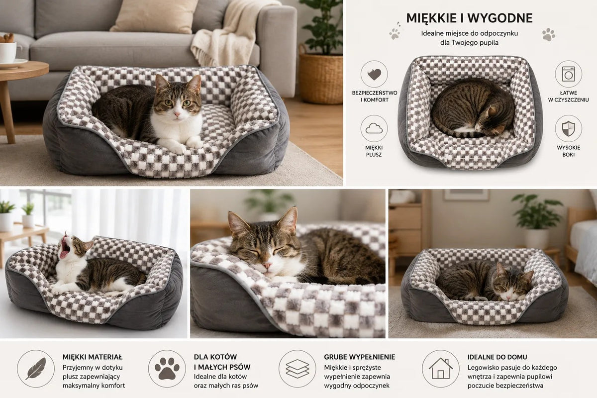 Kunert Soft dog & cat bed TERKA 50 cm with raised sides – two-tone - photo 7