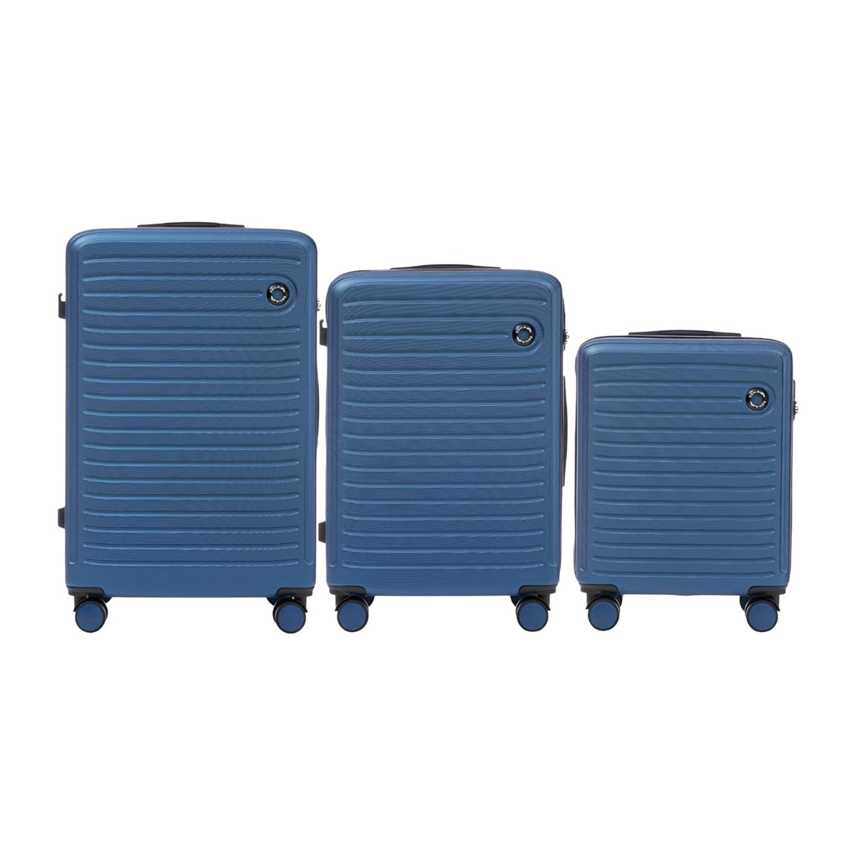 Wings Coot 3-Piece Hard Shell Suitcase Set – Blue