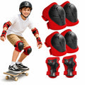 Kunert Kids protective gear set Tomi 1, 6-piece: knee, elbow and wrist guards – black-red