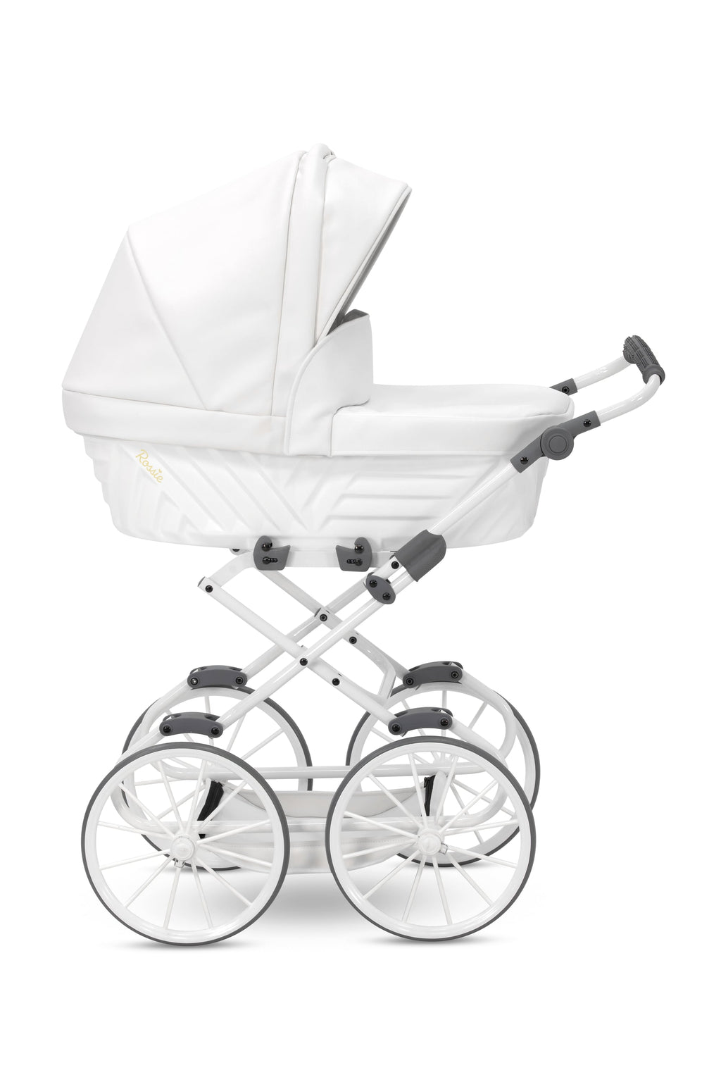 Kunert Rossie Doll Pram – White Pearl Eco – image 5