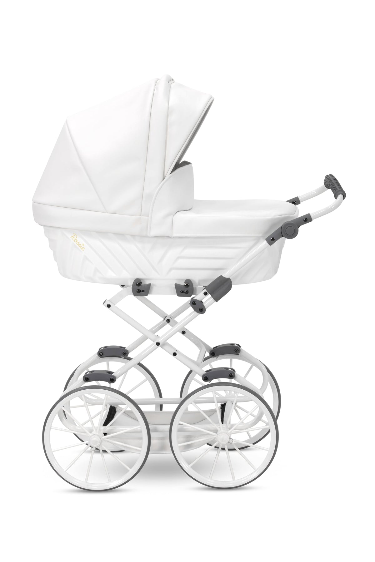 Kunert Rossie Doll Pram – White Pearl Eco – image 5
