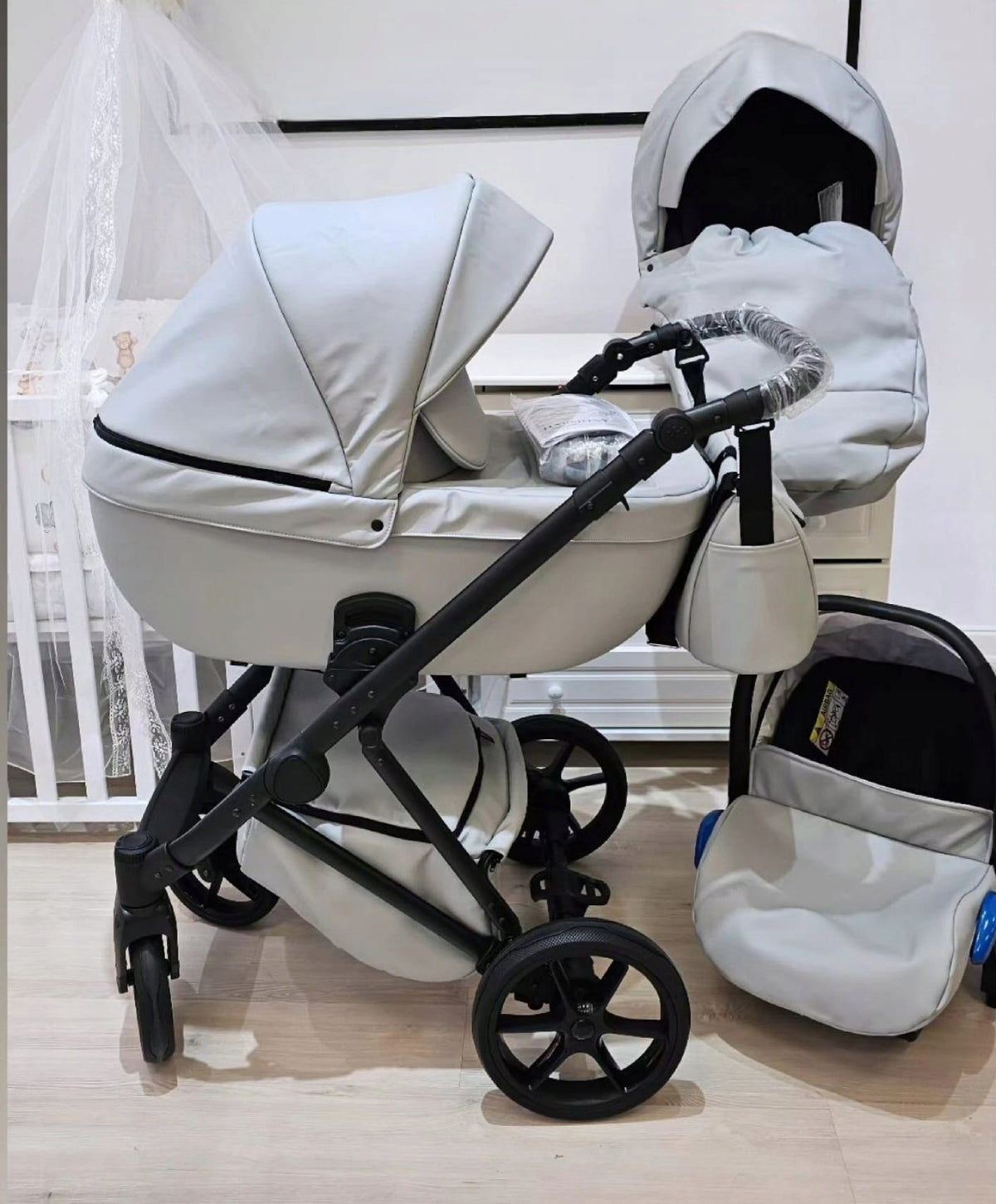 MOMMO Harmony 3-in-1 Stroller – Silver – image 13