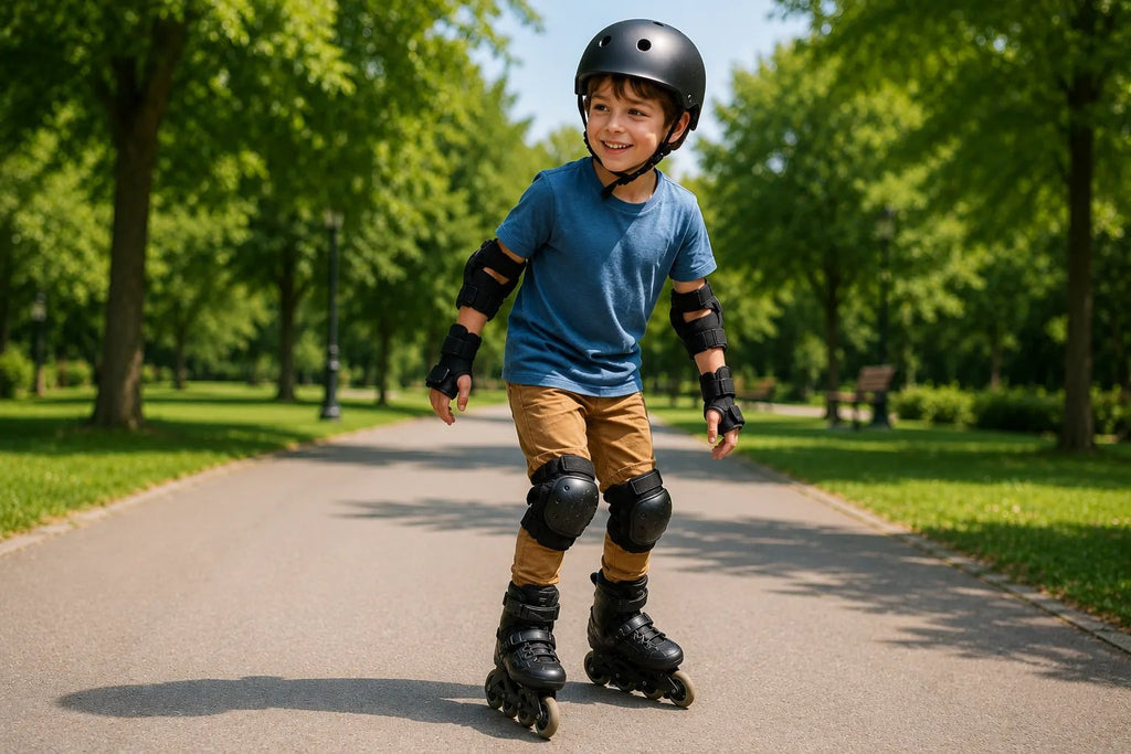 Kunert Kids protective gear set Kely 1, 6-piece: knee, elbow and wrist guards – black - photo 3