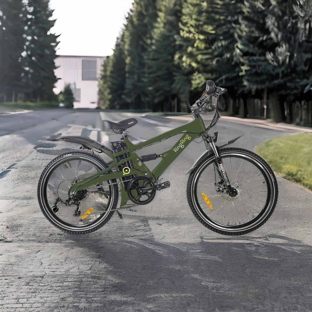 Jobo Ring Ring JB-TDE05Z Electric Mountain Bike 17" – Green - photo 6