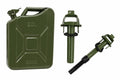 Kunert Metal fuel canister 20 L with funnel, green