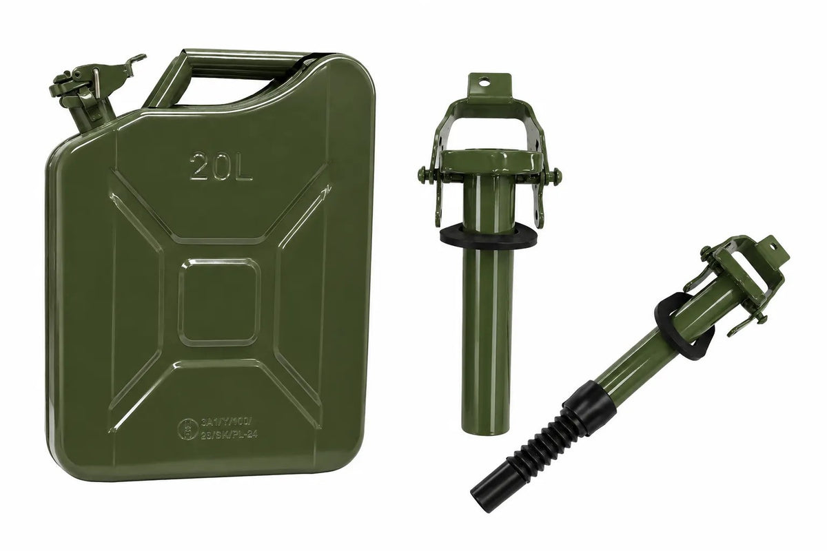 Kunert Metal fuel canister 20 L with funnel, green