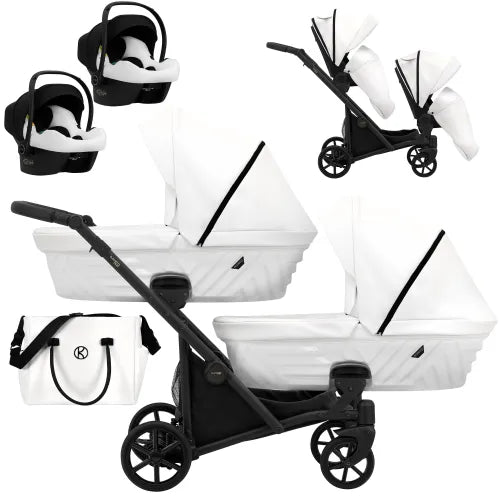 Kunert Ivento Duo 3-in-1 Twin Stroller – Black Pearl – image 3
