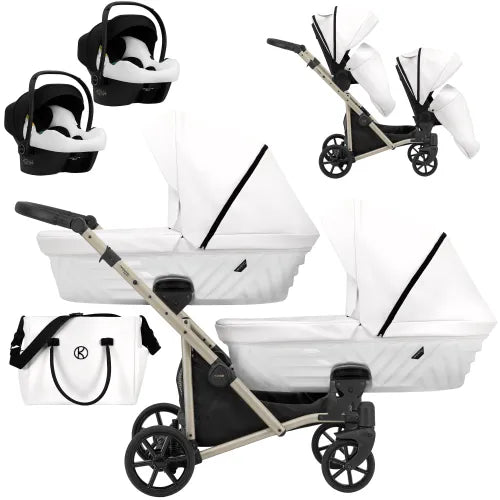 Kunert Ivento Duo 3-in-1 Twin Stroller – Black Pearl – image 4