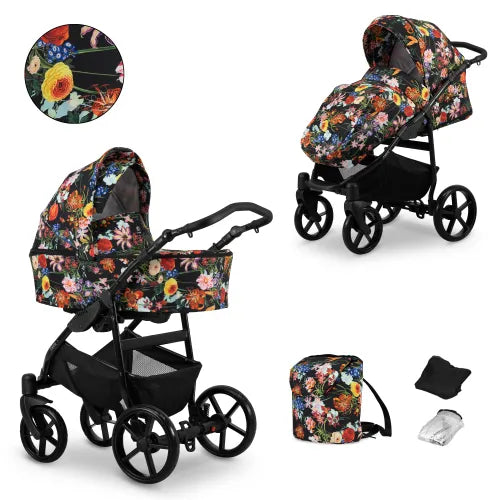Kunert MATA 2-in-1 Stroller – Flowers – image 1
