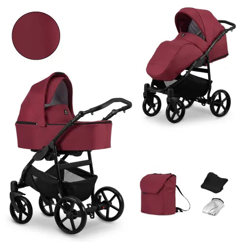 Kunert MATA 2-in-1 Stroller – Burgundy – image 2