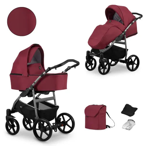 Kunert MATA 2-in-1 Stroller – Burgundy – image 3