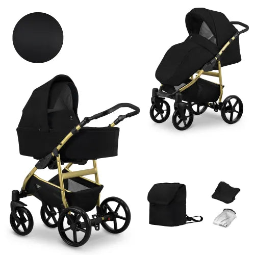 Kunert MATA 2-in-1 Stroller – Black – image 1