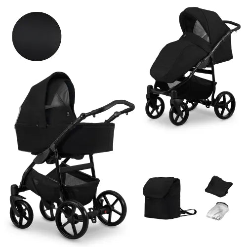 Kunert MATA 2-in-1 Stroller – Black – image 2