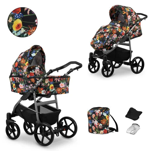 Kunert MATA 2-in-1 Stroller – Flowers – image 3