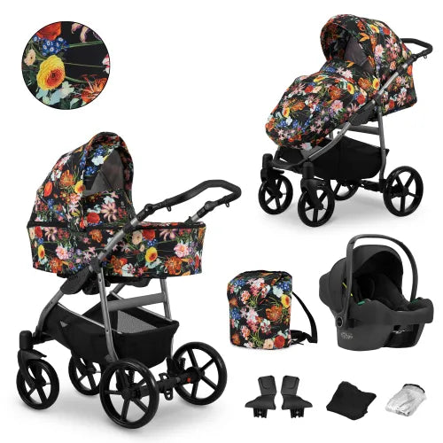 Kunert MATA 3-in-1 Stroller – Flowers – image 2
