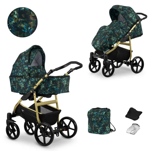 Kunert MATA 2-in-1 Stroller – Leaves – image 1