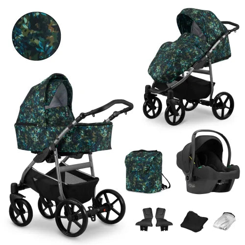 Kunert MATA 3-in-1 Stroller – Leaves – image 2
